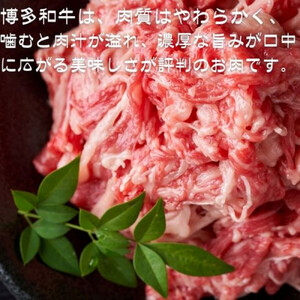 【訳あり】【A4〜A5ランク】博多和牛 切り落とし 250g