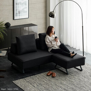 ミゲル スツール 65cm チャコールブラック【モーブル】【大川家具】