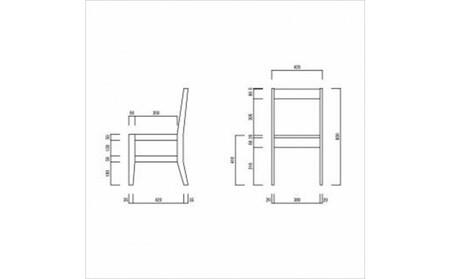 ダイニングチェア オーク無垢材 シンプルでスタンダードな飽きのこないデザイン