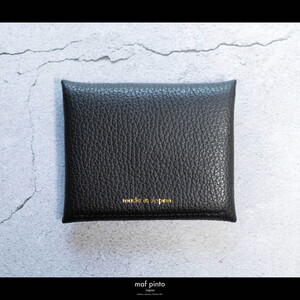 maf pinto (マフ ピント) ミニ財布 コンパクト ウォレット 小型 小銭入れ カードケース レザー 本革 64ブラック
