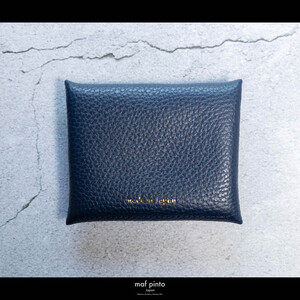 maf pinto (マフ ピント) ミニ財布 コンパクト ウォレット 小型 小銭入れ カードケース レザー 本革 63ネイビー