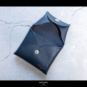 maf pinto (マフ ピント) ミニ財布 コンパクト ウォレット 小型 小銭入れ カードケース レザー 本革 63ネイビー