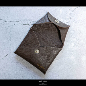 maf pinto (マフ ピント) ミニ財布 コンパクト ウォレット 小型 小銭入れ カードケース レザー 本革 62チョコレート