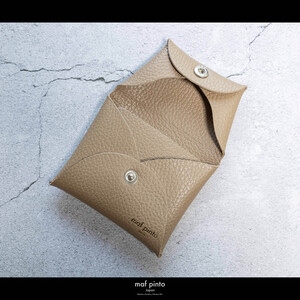 maf pinto (マフ ピント) ミニ財布 コンパクト ウォレット 小型 小銭入れ カードケース レザー 本革 60カプチーノ