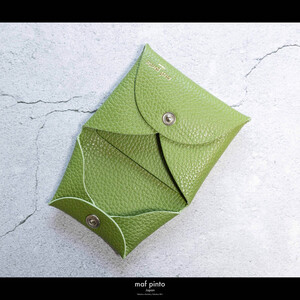 maf pinto (マフ ピント) ミニ財布 コンパクト ウォレット 小型 小銭入れ カードケース レザー 本革 58グリーンティー