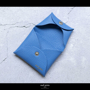 maf pinto (マフ ピント) ミニ財布 コンパクト ウォレット 小型 小銭入れ カードケース レザー 本革 57フレッシュブルー
