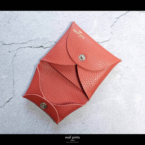 maf pinto (マフ ピント) ミニ財布 コンパクト ウォレット 小型 小銭入れ カードケース レザー 本革 56フレッシュレッド