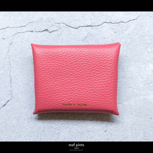 maf pinto (マフ ピント) ミニ財布 コンパクト ウォレット 小型 小銭入れ カードケース レザー 本革 55ピンク