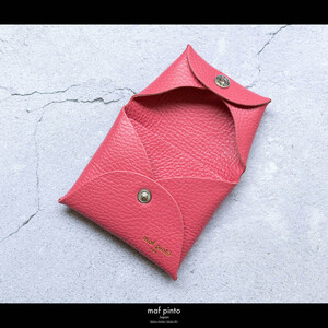 maf pinto (マフ ピント) ミニ財布 コンパクト ウォレット 小型 小銭入れ カードケース レザー 本革 55ピンク