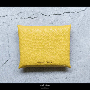 maf pinto (マフ ピント) ミニ財布 コンパクト ウォレット 小型 小銭入れ カードケース レザー 本革 52ライトイエロー
