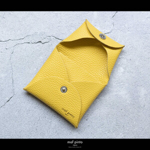 maf pinto (マフ ピント) ミニ財布 コンパクト ウォレット 小型 小銭入れ カードケース レザー 本革 52ライトイエロー