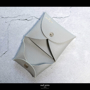 maf pinto (マフ ピント) ミニ財布 コンパクト ウォレット 小型 小銭入れ カードケース レザー 本革 51ライトグレー