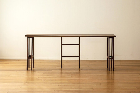 【開梱設置】高野木工 プレーンデスク SET11 ウォルナット(W180×D45cm)【10年保証】