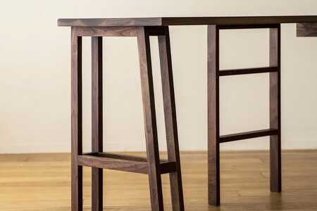 【開梱設置】高野木工 プレーンデスク SET11 ウォルナット(W180×D45cm)【10年保証】