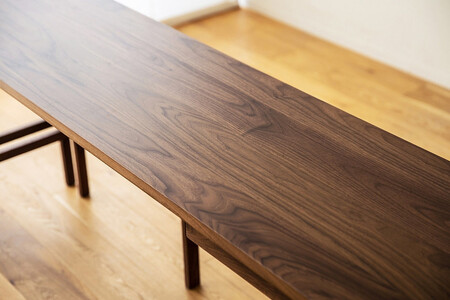 【開梱設置】高野木工 プレーンデスク SET11 ウォルナット(W180×D45cm)【10年保証】