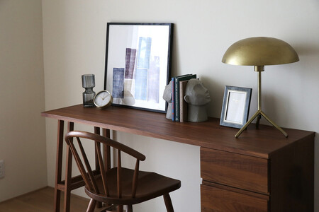 【開梱設置】高野木工 プレーンデスク SET9 ウォルナット(W150×D45cm)【10年保証】