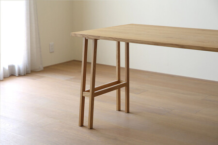 【開梱設置】高野木工 プレーンデスク SET1 オーク(W90×D55cm)【10年保証】