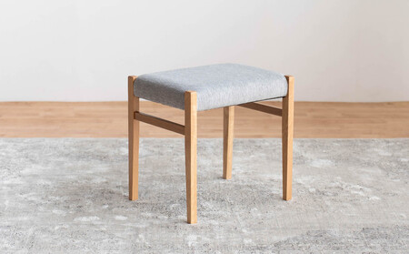 STジャンブル01 スツール オーク アネルカグレー 1脚 単品 チェア 椅子