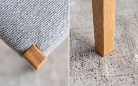 BCジャンブル01 ベンチ オーク アネルカグレー 1脚 単品 チェア 椅子