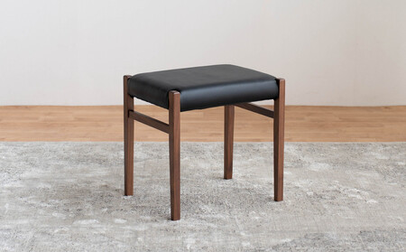 STジャンブル01 スツール ウォールナット オールマイティブラック 1脚 単品 チェア 椅子