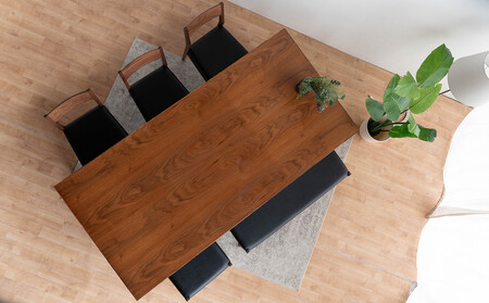 DT12 DC01 BC01 ST01 6点 ダイニングセット ウォールナット オールマイティブラック テーブル 椅子 ベンチ スツール