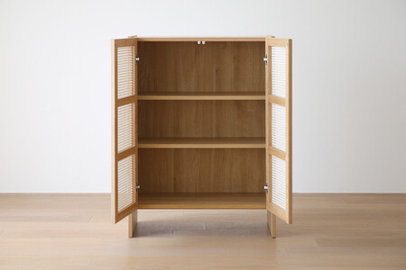 【開梱設置】高野木工 ブレス 80キャビネット オーク【10年保証】