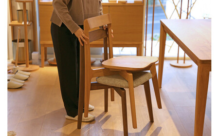 【開梱設置】高野木工 RIALTO CHAIR リアルト チェア オーク(黒塗装) 板座 【10年保証】