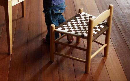 シェーカーキッズチェア ブラウン×ナチュラル