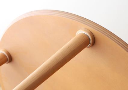 【開梱設置】高野木工 バルーンダイニングテーブル［単品］ ホワイトオーク【10年保証】