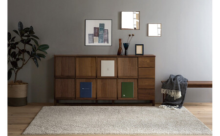 【開梱設置】高野木工 LECCE 180マガジンレコードラック ウォルナット【10年保証】