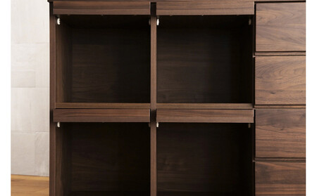 【開梱設置】高野木工 LECCE 180マガジンレコードラック ウォルナット【10年保証】