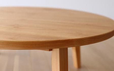 【開梱設置】高野木工 プレーン ラウンドダイニングテーブル90cm アルダー【10年保証】