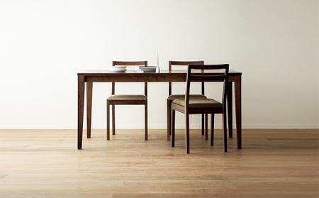 【開梱設置】高野木工 プレーン ダイニングテーブル［単品］ 150cm ウォールナット【10年保証】