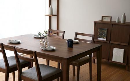 【開梱設置】高野木工 プレーン ダイニングテーブル［単品］ 150cm ウォールナット【10年保証】