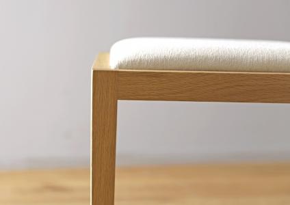 【開梱設置】高野木工 キールチェアWO 肘なし（座面：CHART6ホワイト）【10年保証】