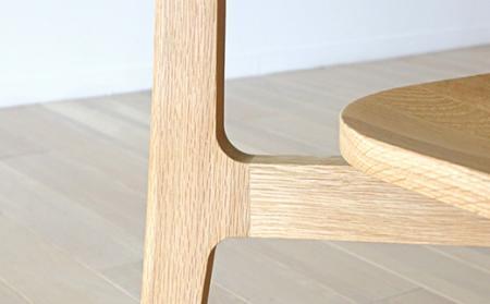 【開梱設置】高野木工 リアルト チェア ホワイトオーク 生地：CHART6 グレー【10年保証】