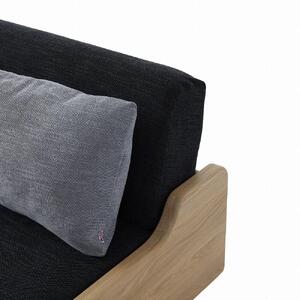 【大川家具】「ごろ寝ソファベッド」レスト 200：ナチュラル×ダークグレー【モーブル】