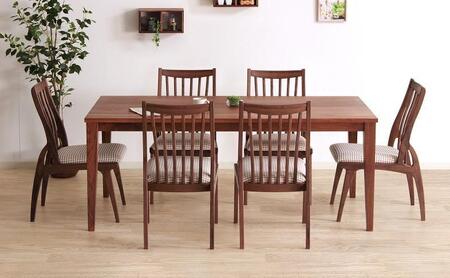 Piuma ダイニングチェア 肘無 ウォールナット無垢 合皮 ファブリック 大川市 貞苅椅子製作所