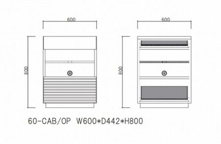 ENN 60 キャビネット オープン WN
