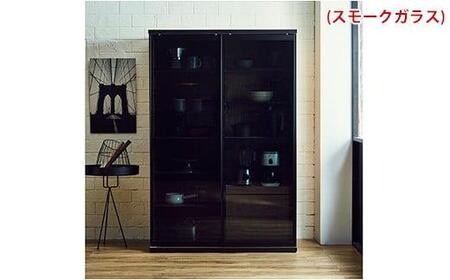 【開梱設置】引き戸キッチンボード 食器棚 ポエム 幅113.5 2枚扉（ミスト・クリア・スモークガラス） レディオーク レンジ台 家具