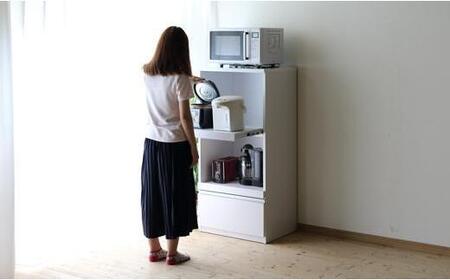【開梱設置】レンジ台 レンジボード 幅60cm スイム ホワイト 食器棚 家具