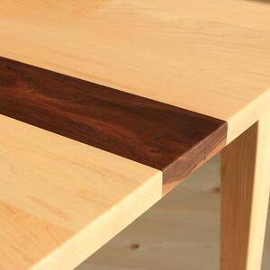 ダイニングテーブル HANNE メイプル無垢 150x90x72 大川市