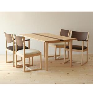 ダイニングテーブル HANNE メイプル無垢 150x90x72 大川市