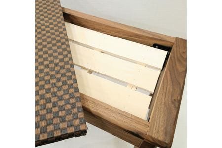 畳ベンチ 集 ウォールナット 和紙畳 長椅子 ショート 木製 大川家具