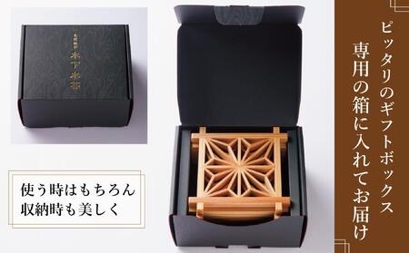 角麻の葉　組子コースター5枚セット