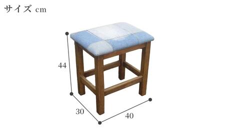 デニムフローレンススツール　ハンドブラウン色