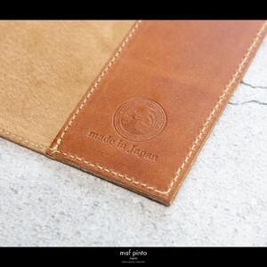 maf pinto (マフ ピント) レザーブックカバー 新書サイズ ライトブラウン 本革 日本製