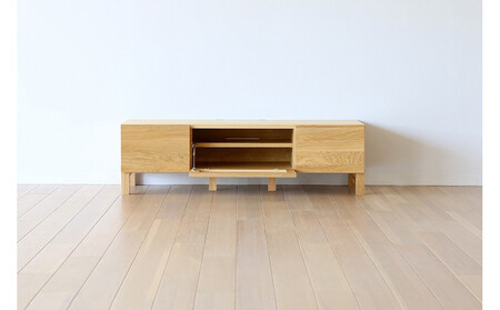 【開梱設置】高野木工 LECCE レッチェ 120TVボード オーク (透明ガラス) 【10年保証】