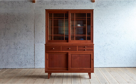 ピッキオ カップボード 無垢家具 北欧家具デザイン ブラックチェリー