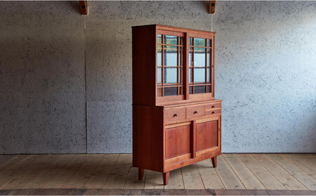 ピッキオ カップボード 無垢家具 北欧家具デザイン ブラックチェリー